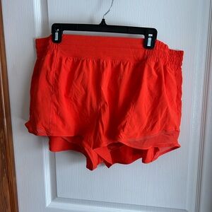 Lululemon Orange Shorts - Size 16